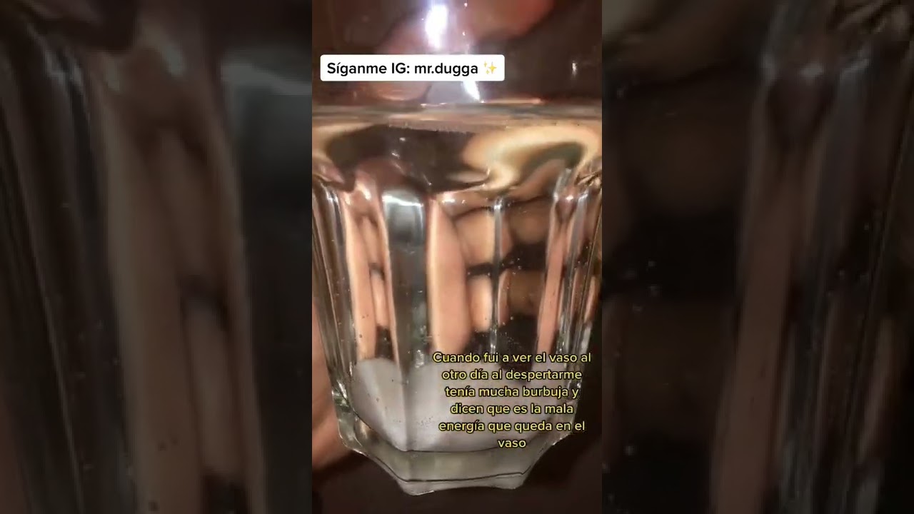 PUSE UN VASO CON AGUA Y SAL PARA QUITAR LA MALA ENERGÍA - Mr. Dugga 
