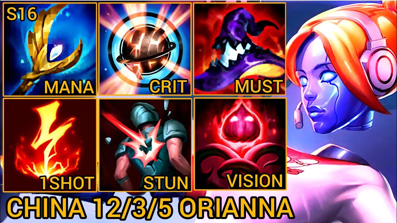 Sovereign Orianna Quadrakills 12/3/5 MVP - China Server Wild Rift High Elo Tier Builds & Runes