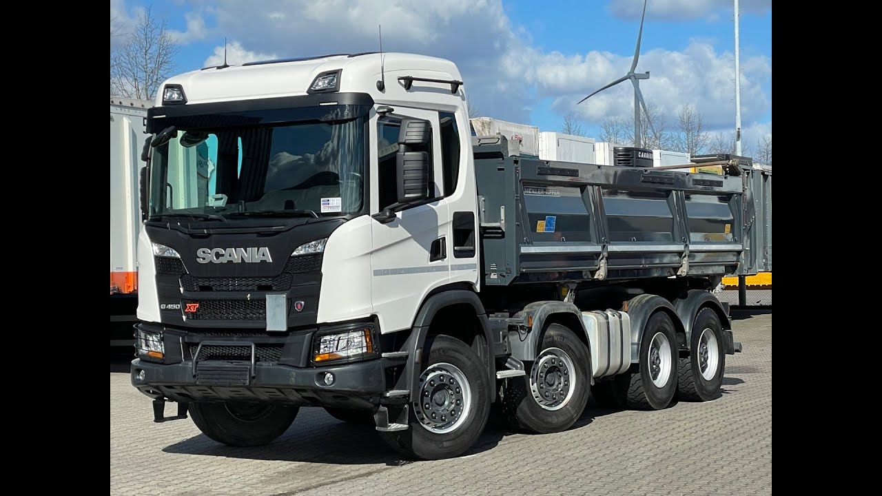 Scania G450 XT 8x4 3 Side Meiller Tipper year 2022 our ref 29274