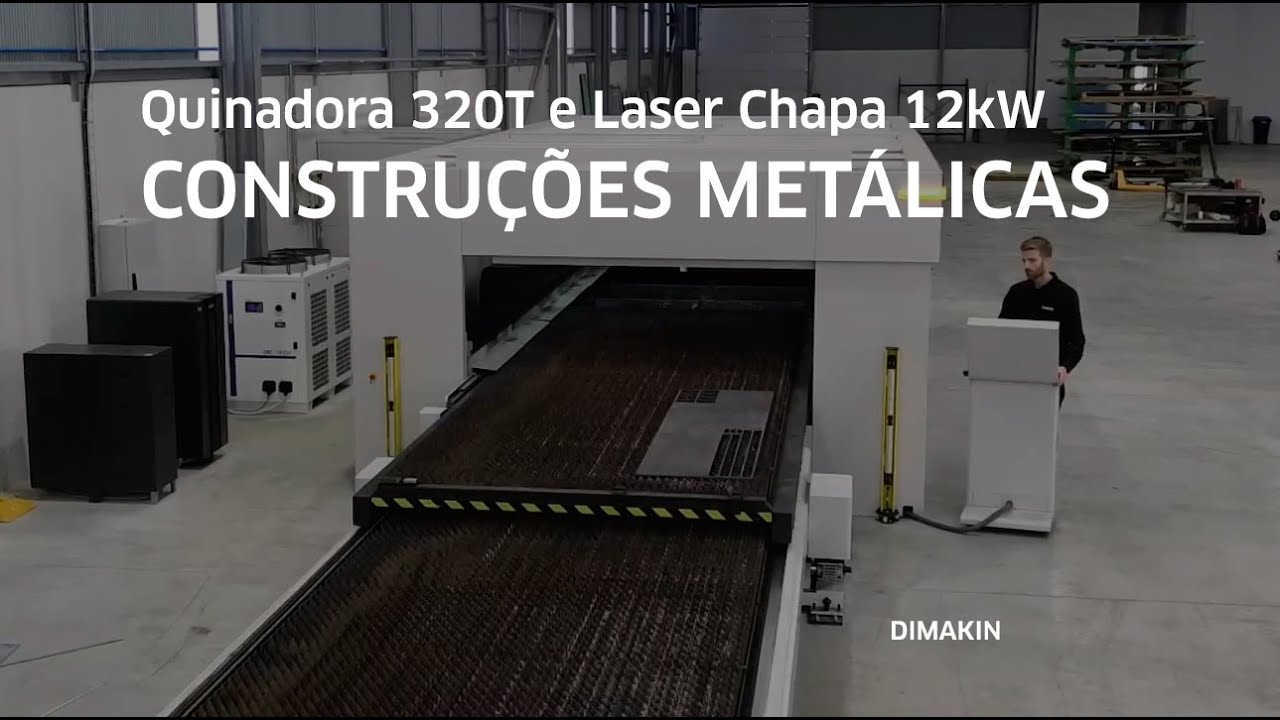 Quinadora 320T e Laser Chapa 12kW Soluções para Construções Metálicas