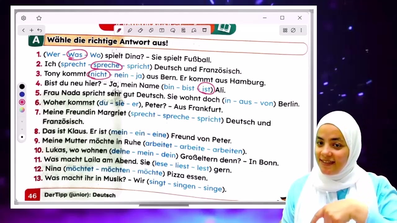 Prep 2 October revision german Deutsch مراجعة المانى تانية اعدادى