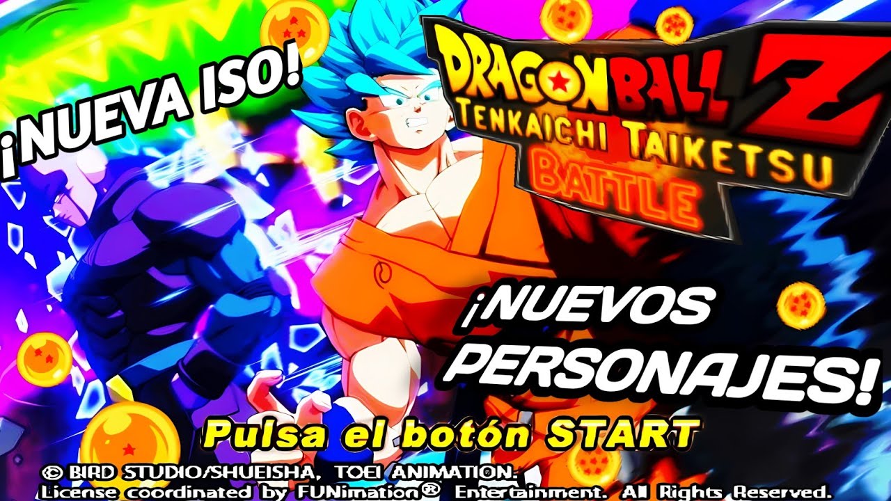 NUEVA ISO DBZ TTT MOD TAIKETSU BATTLE V2 CON TEXTURAS ORIGINALES Y ATAQUES ESPECIALES PARA PSP 2025