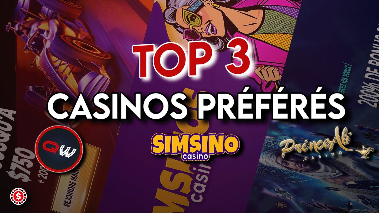 Mes Casinos Préférés (TOP 3 avec BONUS et CODE PROMO)