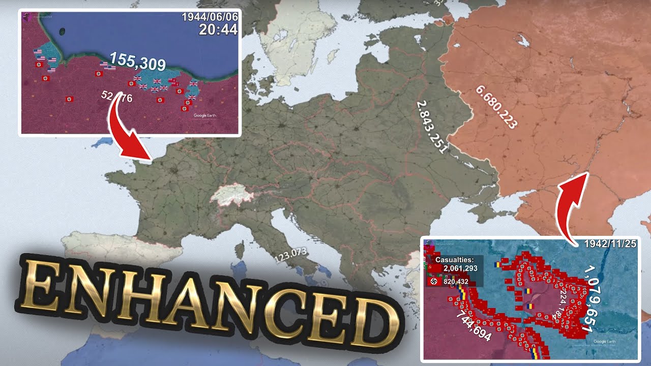 World War II Every Day with Army Sizes [ENHANCED] @stoferr