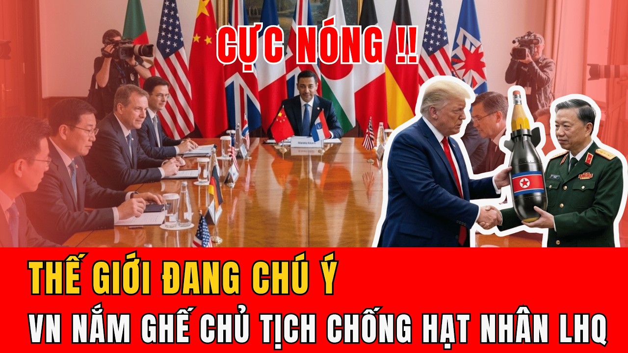 Thời sự quốc tế 10/3 : Việt Nam Giữ Ghế Chủ Tịch Chống Hạt Nhân LHQ Khiến Thế Giới Chú Ý