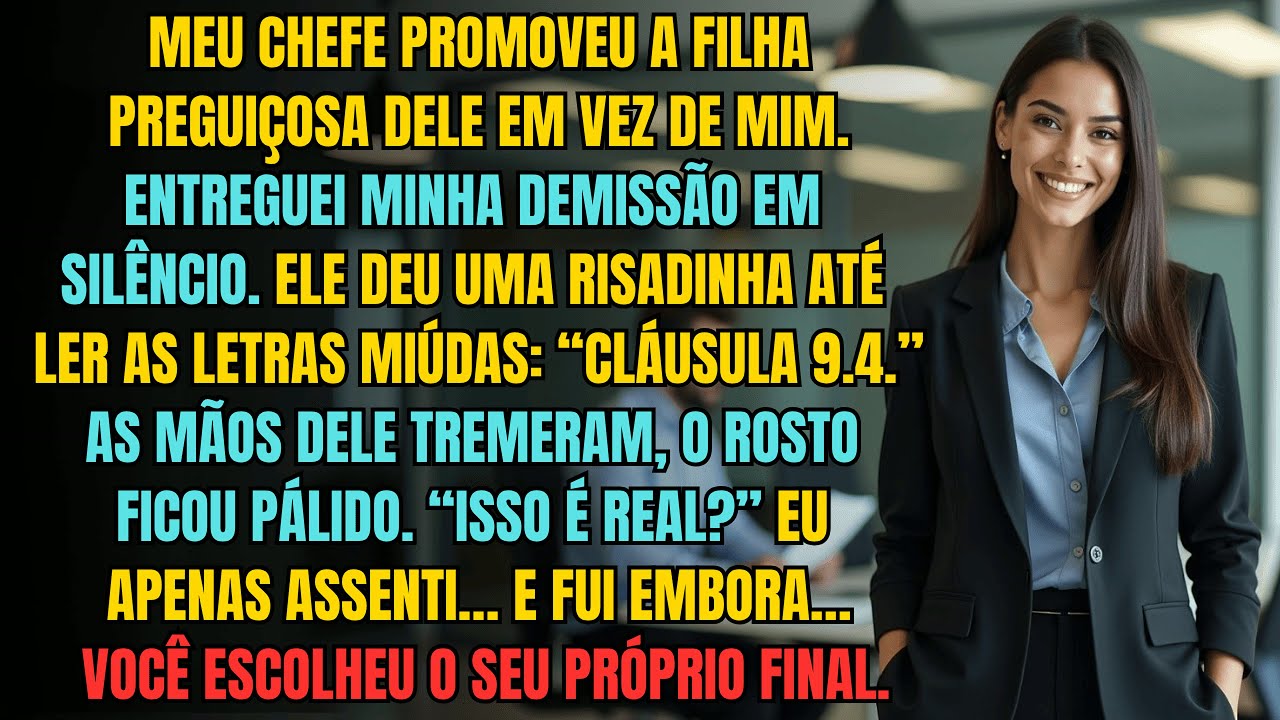 Meu Chefe Promoveu a Filha Pregui&ccedil;osa &mdash; Ficou P&aacute;lido Ao Ver a Pequena Linha No Final Do Contrato