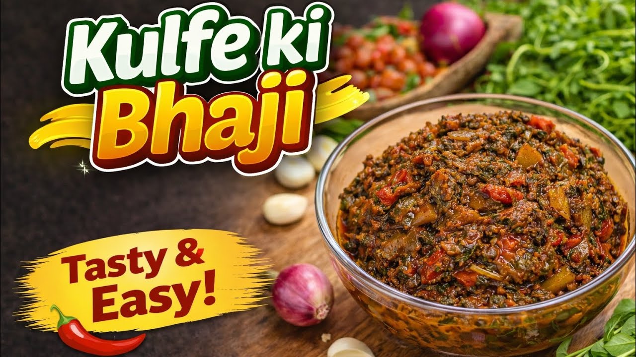 Kulfe ki Bhaji 😋 | Simple Ghar ki Sabzi | Easy Veg Recipe