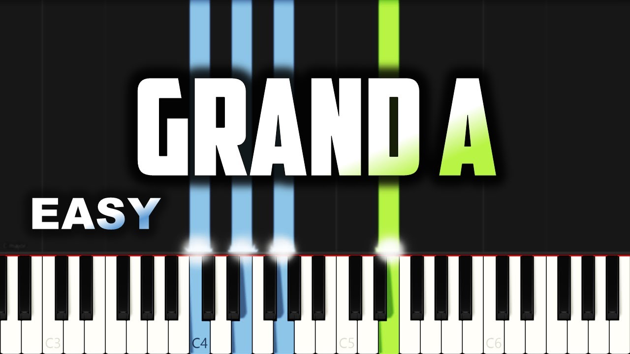 Isaac M - Grand A | EASY PIANO TUTORIAL BY Extreme Midi