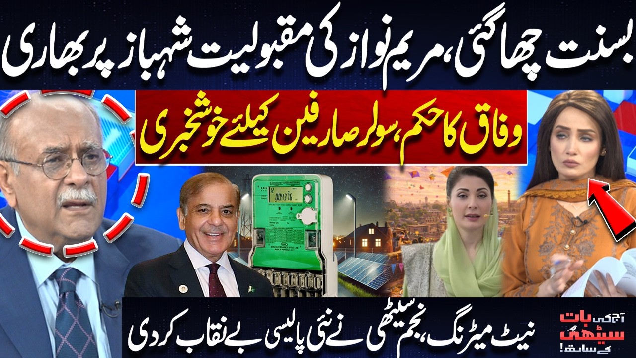 Basant 2026: Maryam Nawaz Popularity Surpasses Shehbaz | Solar Users Get Relief | Najam Sethi