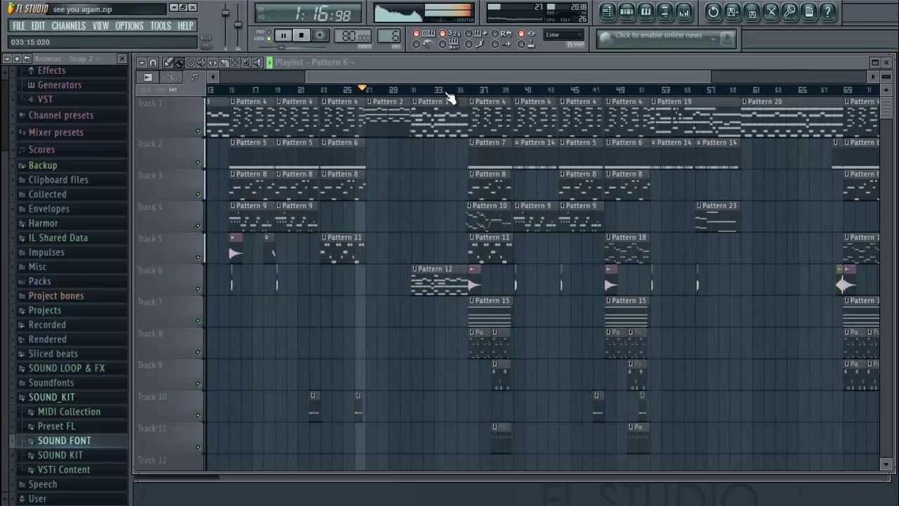 Wiz Khalifa - See You Again (FL Studio Instrumental Remake + FLP)