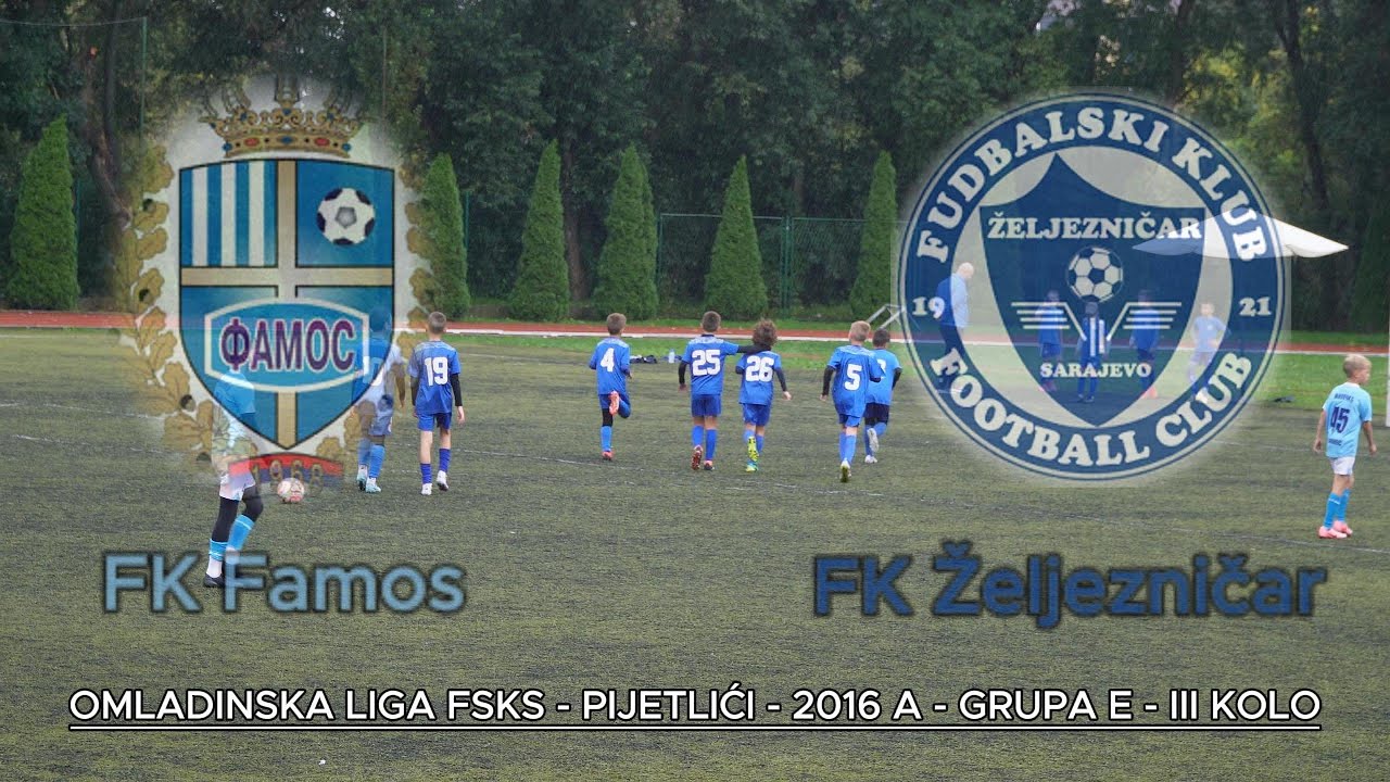 Omladinska Liga FSKS - FK Famos (I.I.) - FK Željezničar 1:12 - Pijetlići 2016 A - Grupa E - III kolo