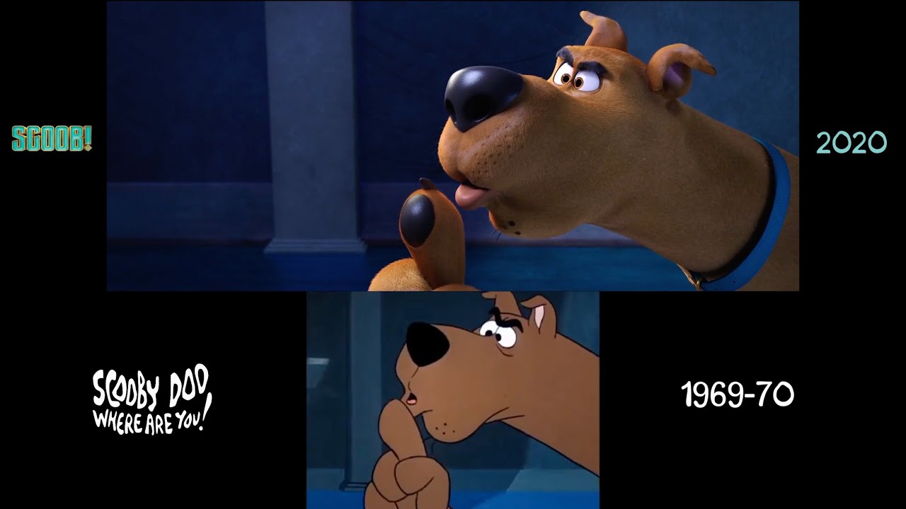Scooby-Doo (1969/2020) side-by-side comparison