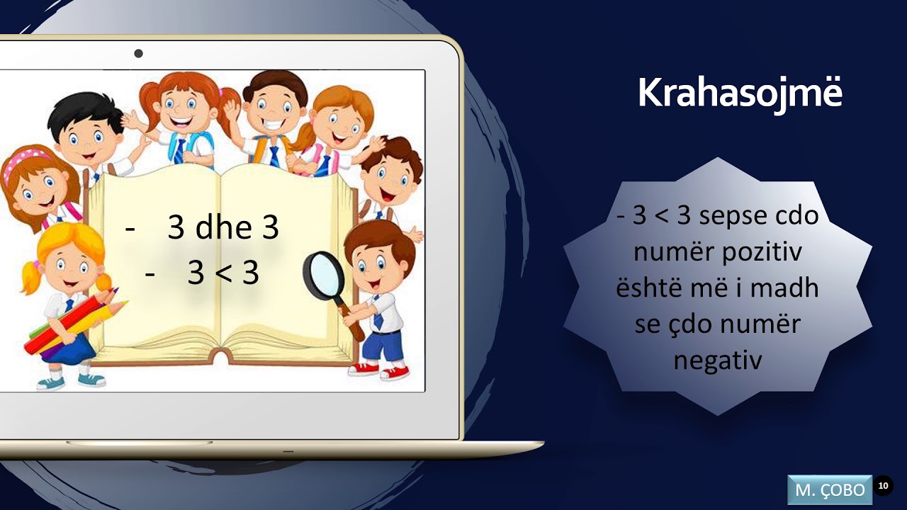 Matematikë 4 - Numrat negativë - Mësuese : Marsida Çobo