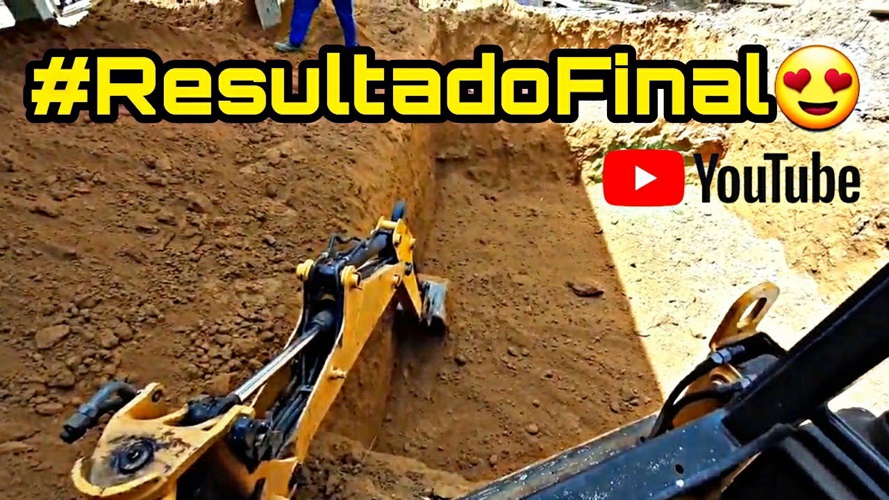 Mini Retrôescavadeira 1CX da JCB em escavação de piscina (5 etapa) #Final💪