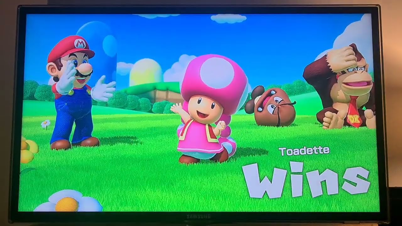 Super Mario Party Jamboree #19 King Bowser's Keep Toadette vs Donkey Kong vs Goomba vs Monty Mole