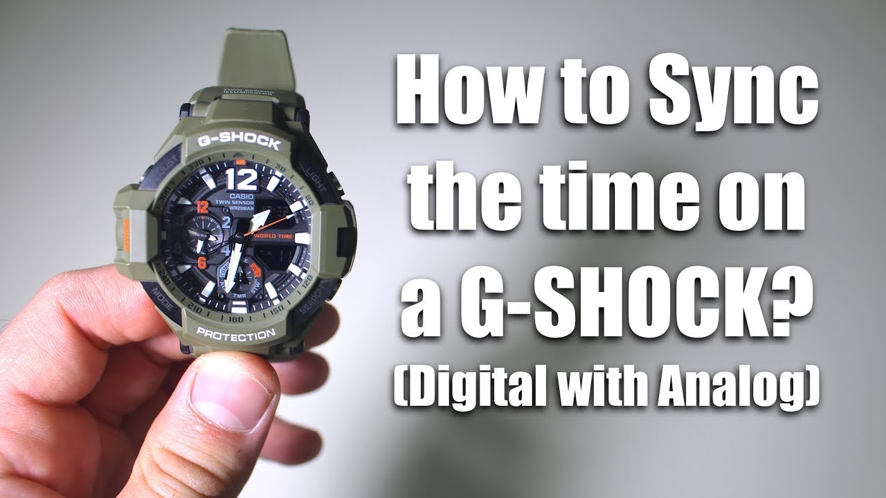 Как синхронизировать аналоговое и цифровое время на G-SHOCK