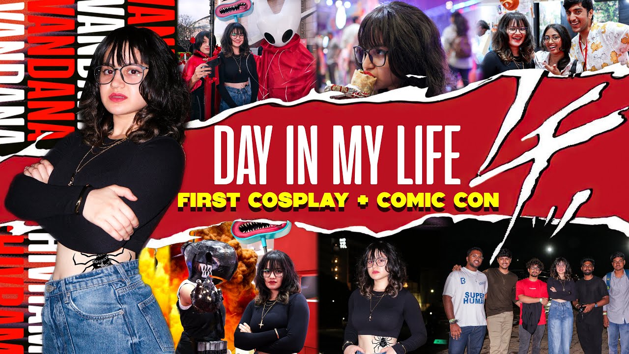 My first ever Cosplay & Meet up 🔥 | Hyderabad Comic Con Vlog