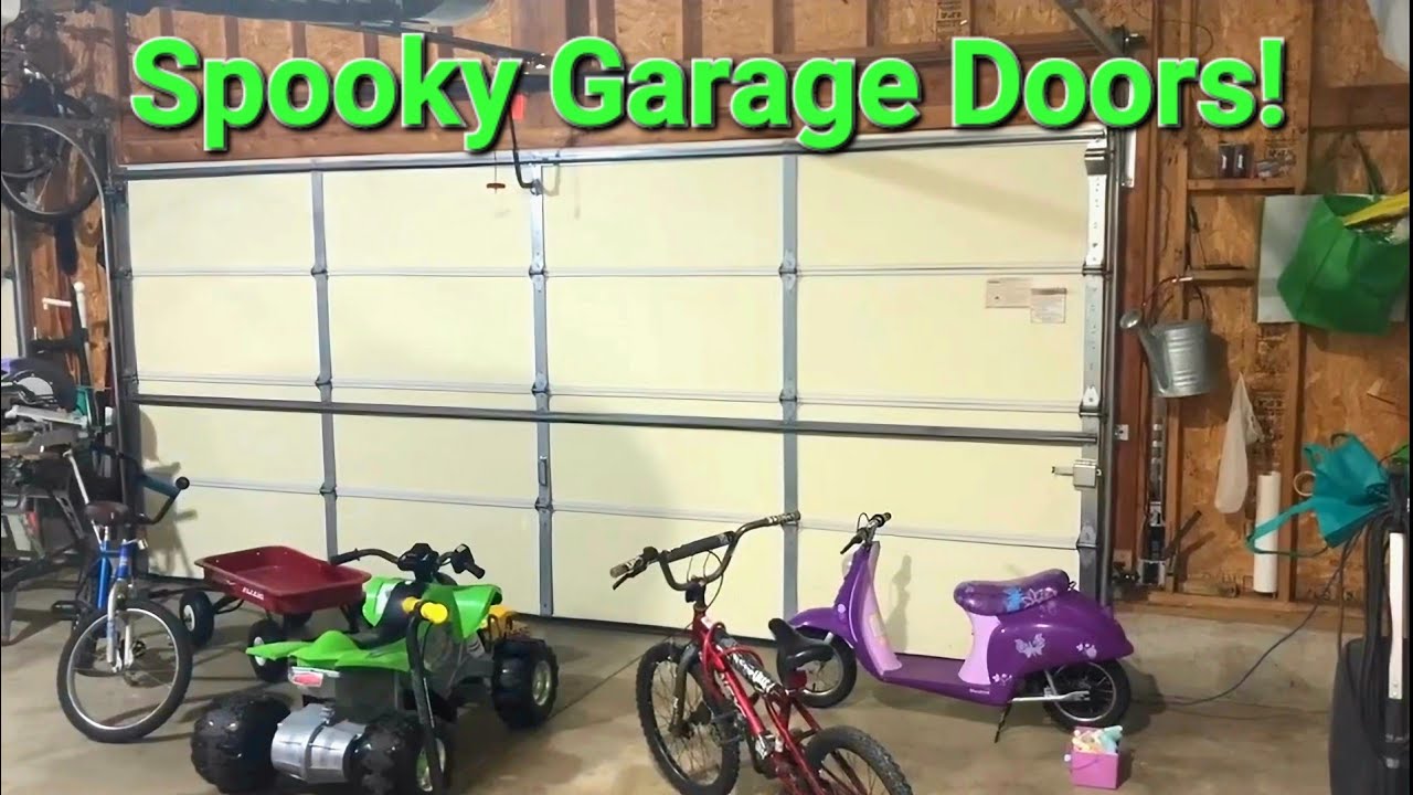 Spooky Garage Doors Opening and Closing