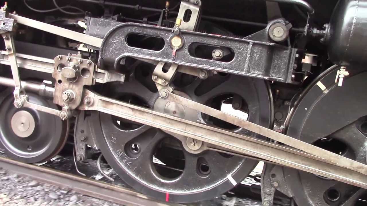 SLレトロみなかみ号 C61 20 給水線でのブレーキで滑走 '13/9/15