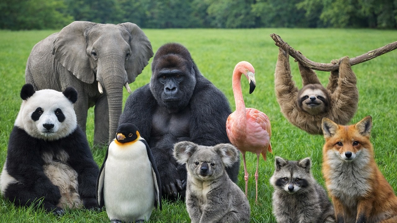Ultimate Real Animal Sounds Compilation: Pig, Goose, Horse, Yak, Peacock, Bear &ndash; Nature Video