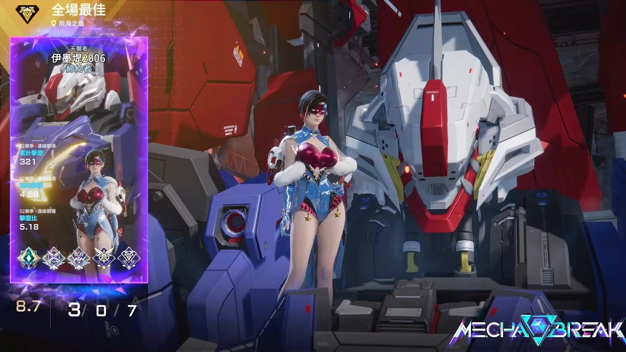 【Mecha BREAK解限機】天襲者/MVP/雨海之盾/3/0/7