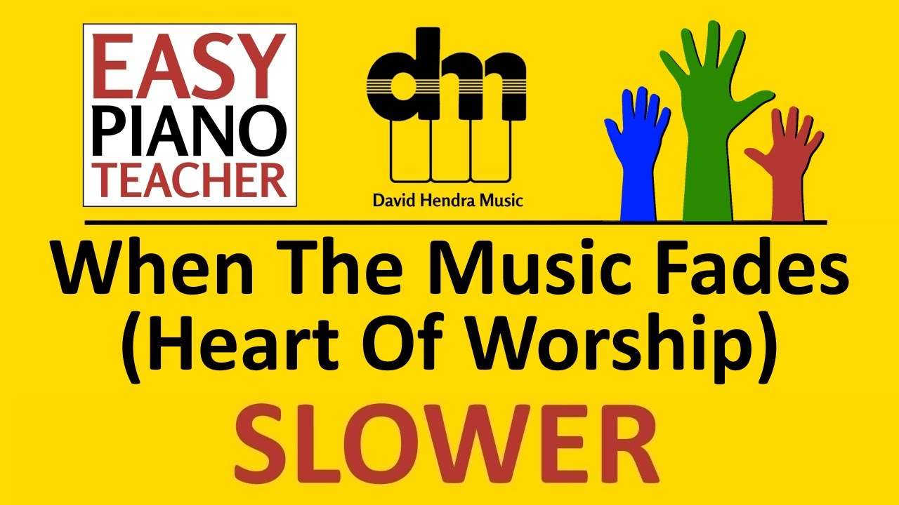 When The Music Fades SLOW piano tutorial: EASY keyboard song (modern worship) & note names #EPT 🎹