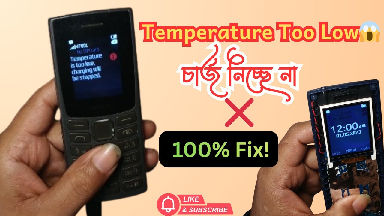 Nokia TA 1564 Temperature Too Low 😱  Charging Will Be Stopped  100% Fix Solution