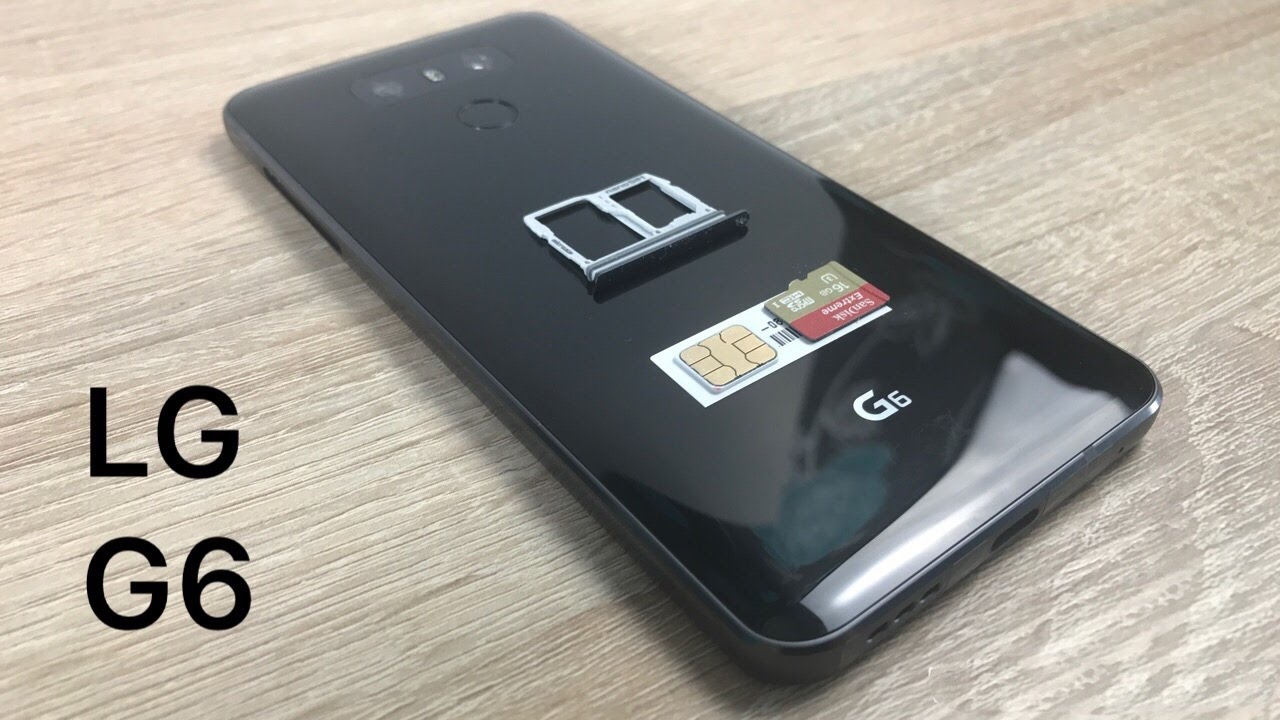 Как вставить SIM-карту и SD-карту в LG G6