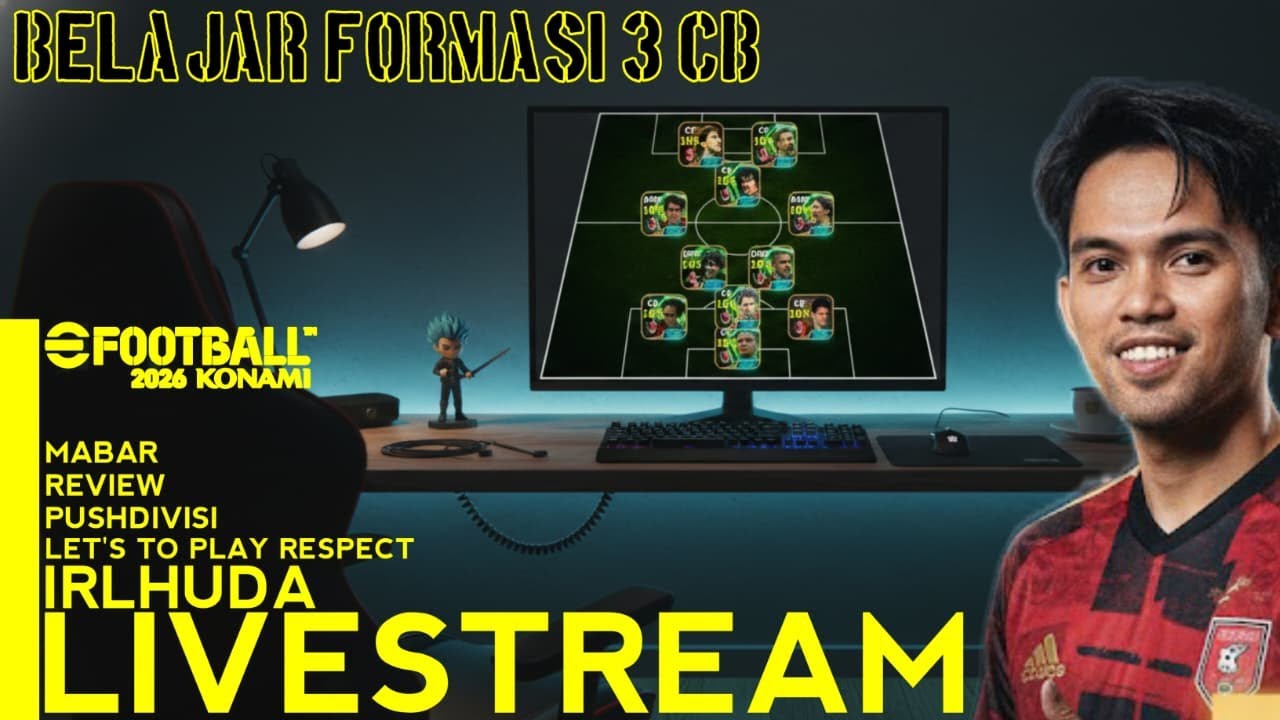 BELAJAR FORMASI 3 CB BERGURU DGN COACH SAPTO EFOOTBALL2026 |  #efootball #efootballmobile