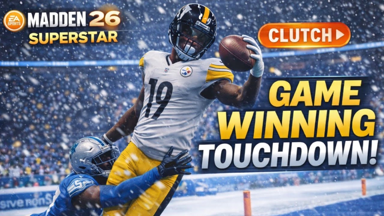 Madden 26 Superstar Mode: Snow Game BLOWOUT ➜ Game-Winning TD vs Lions