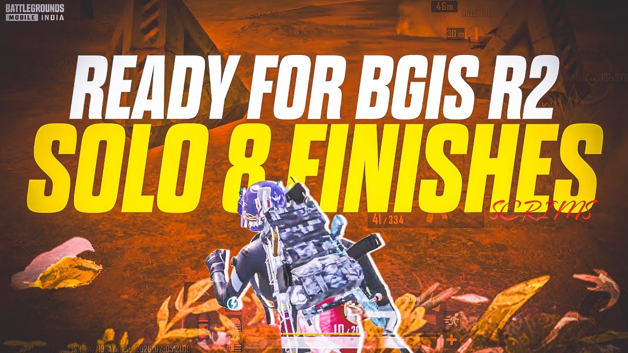 SOLO 8 FINISHES IN SCRIMS | IQOO NEO 10 BGMI GAMEPLAY | #bgmi #tournamenthighlights .