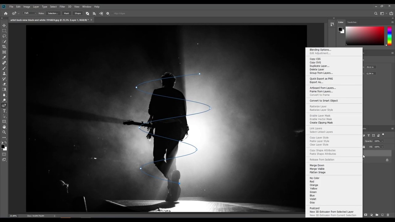 Photoshop Tutorial - Neon Lights