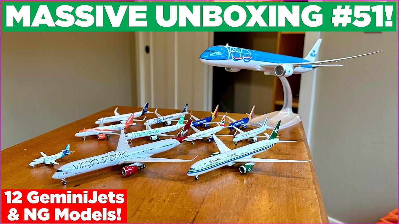 12 GEMINIJETS MODEL UNBOXING! | Massive Unboxing #51