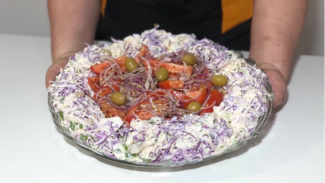 SALADA DE REPOLHO CROCANTE DE RESTAURANTE