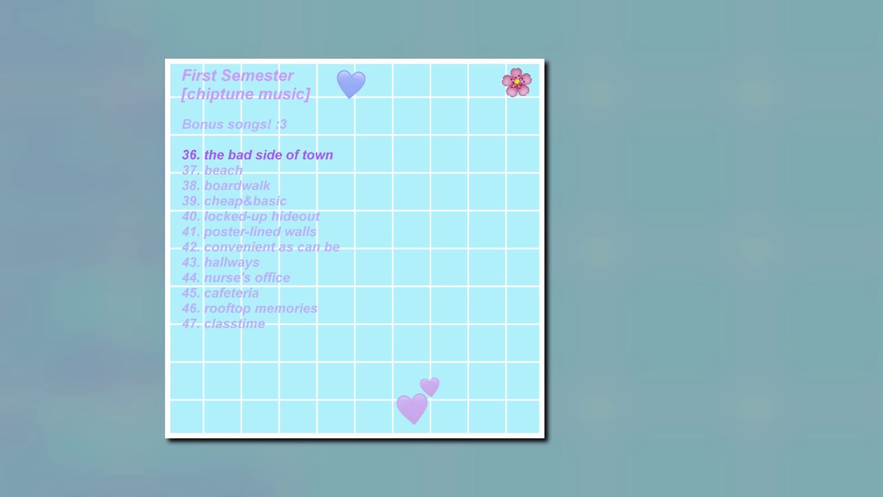 First Semester - the bad side of town [bonus track]