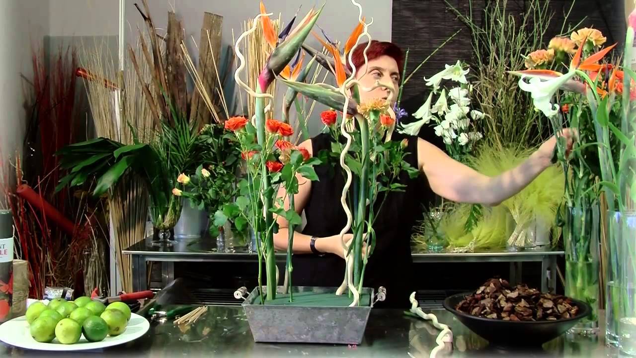 Trabajo floral Tropical
