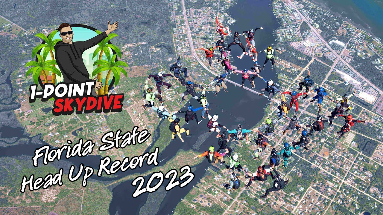 2023 Florida Head-up Large Formation Skydiving Records!!!