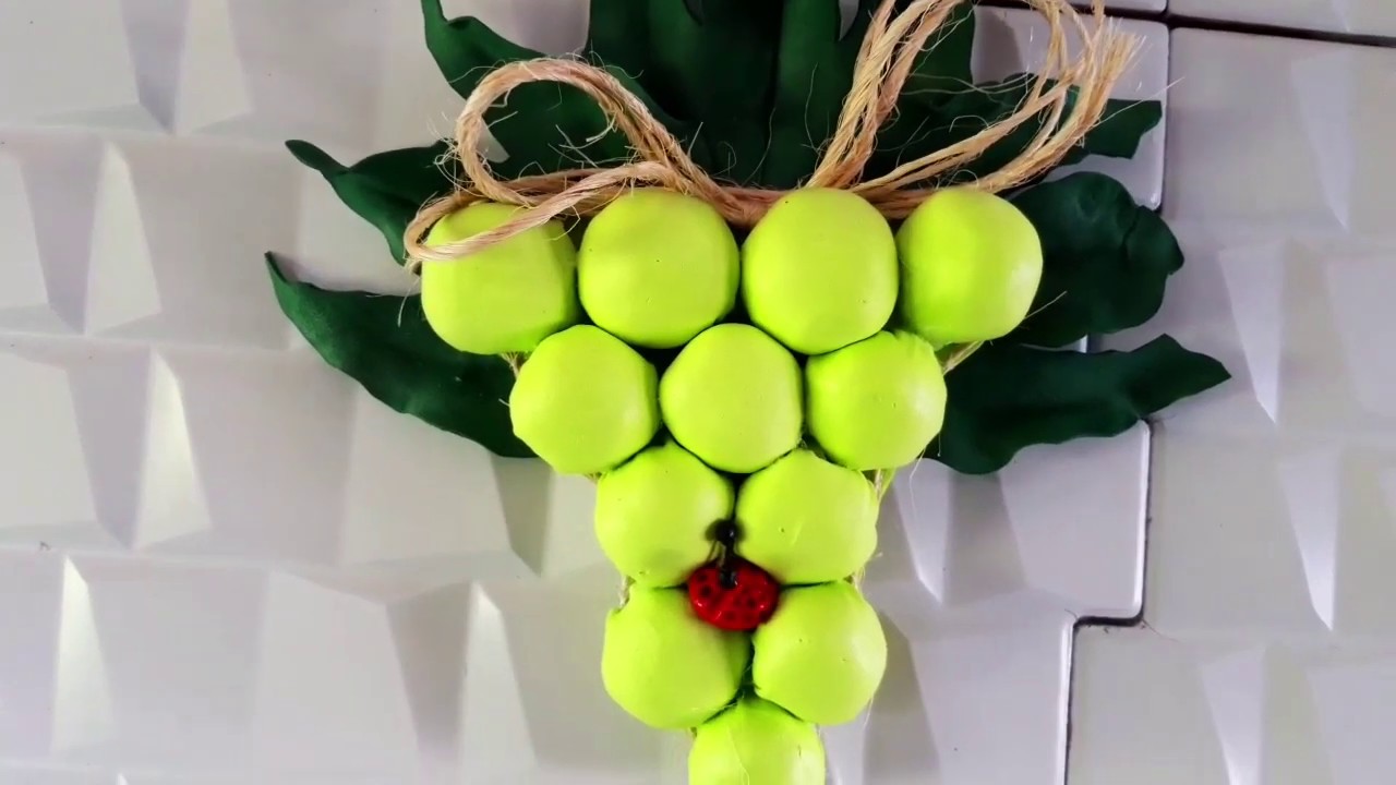 Cacho  de Uva Feito Com EVA /Porta pano de prato