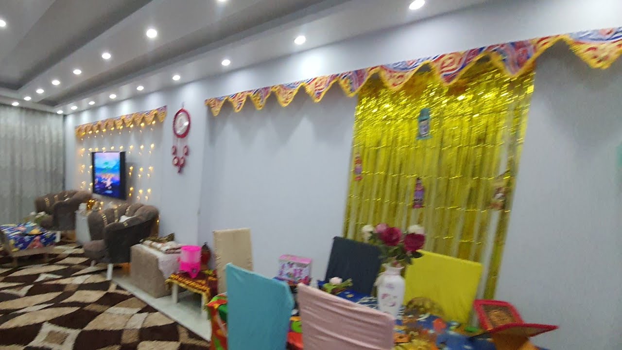 أجواء رمضانيه وجوله فى الريسبشن بعد فرش زينه رمضان🌜2023⭐️ومهما تكرهونا الخير فينا 🕋