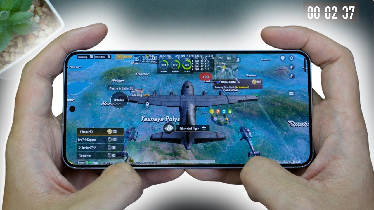 Samsung Galaxy S25 PUBG Mobile Test With FPS Meter & Battery Test