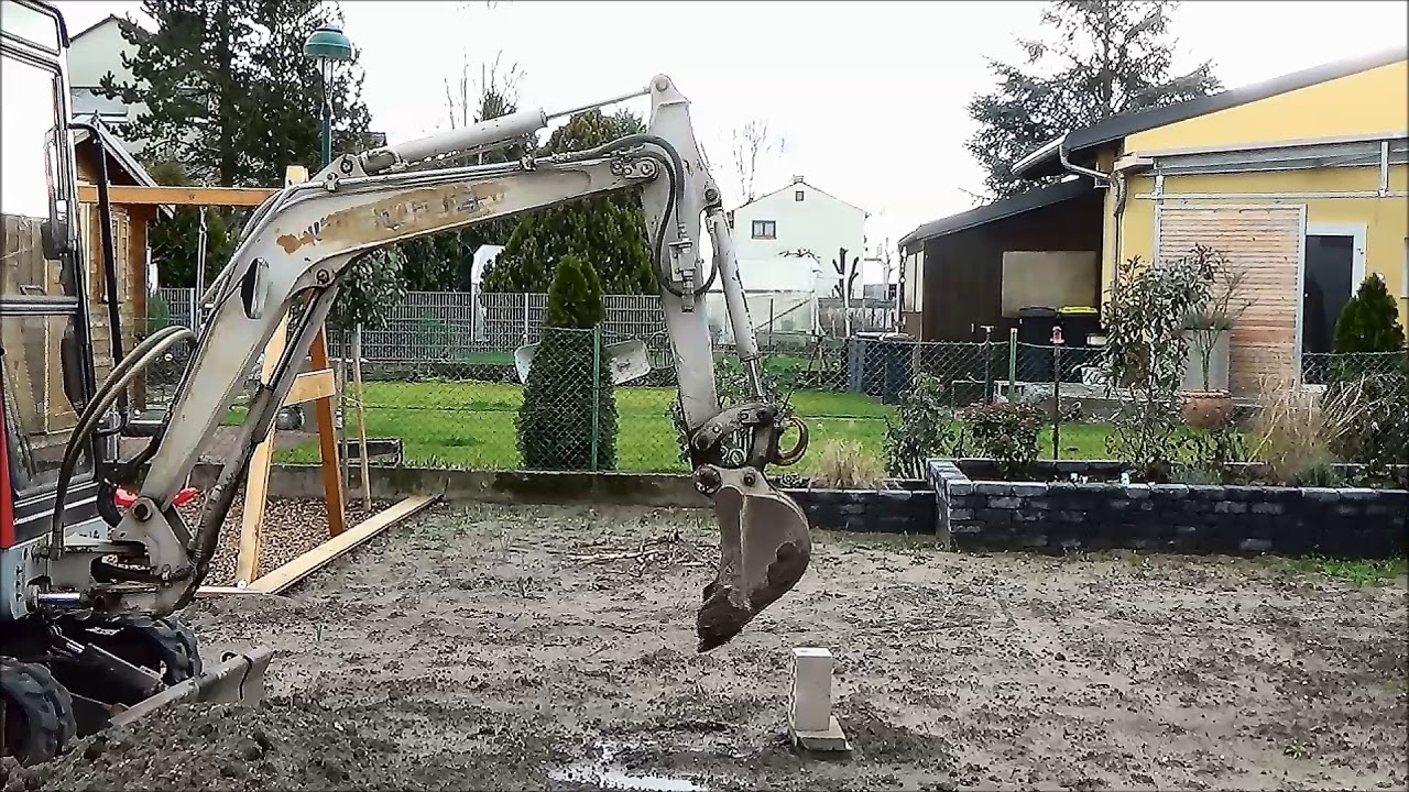 Bagger fahren f&uuml;r Anf&auml;nger Anleitung baggern zB. Garten anlegen