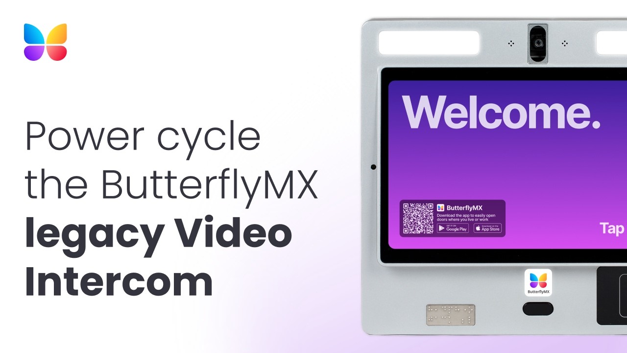 How to Power Cycle Your Legacy ButterflyMX Video Intercom