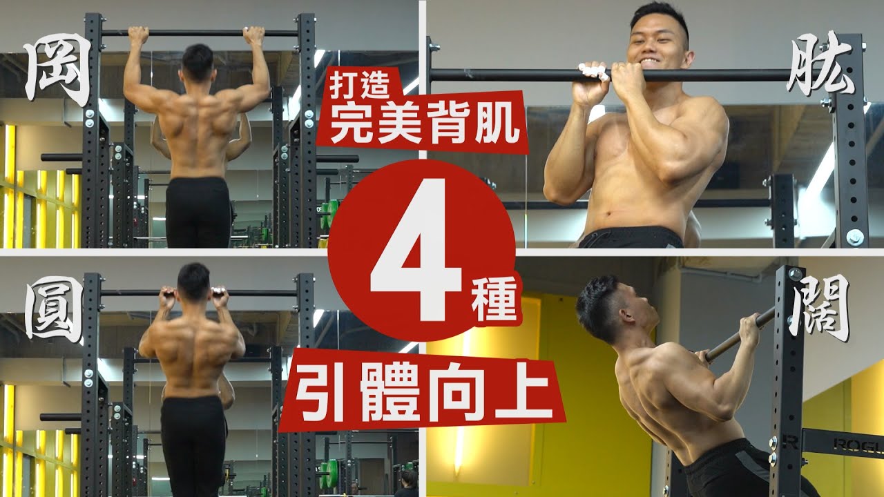 4種【引體向上】進階訓練 打造完美背肌！│健人訓練│ 2020ep46