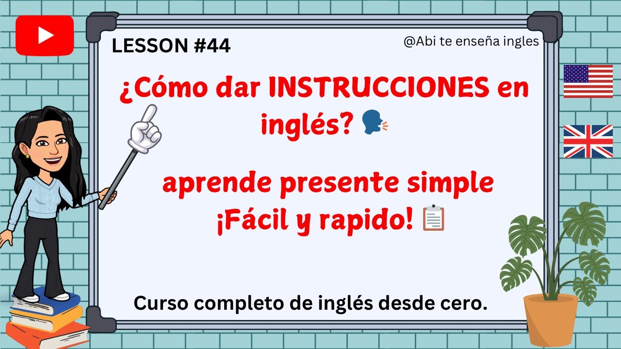 🚀 DA INSTRUCCIONES EN INGLÉS SIN MIEDO 😱 | Frases Clave + Ejemplos Prácticos 🎯  #english