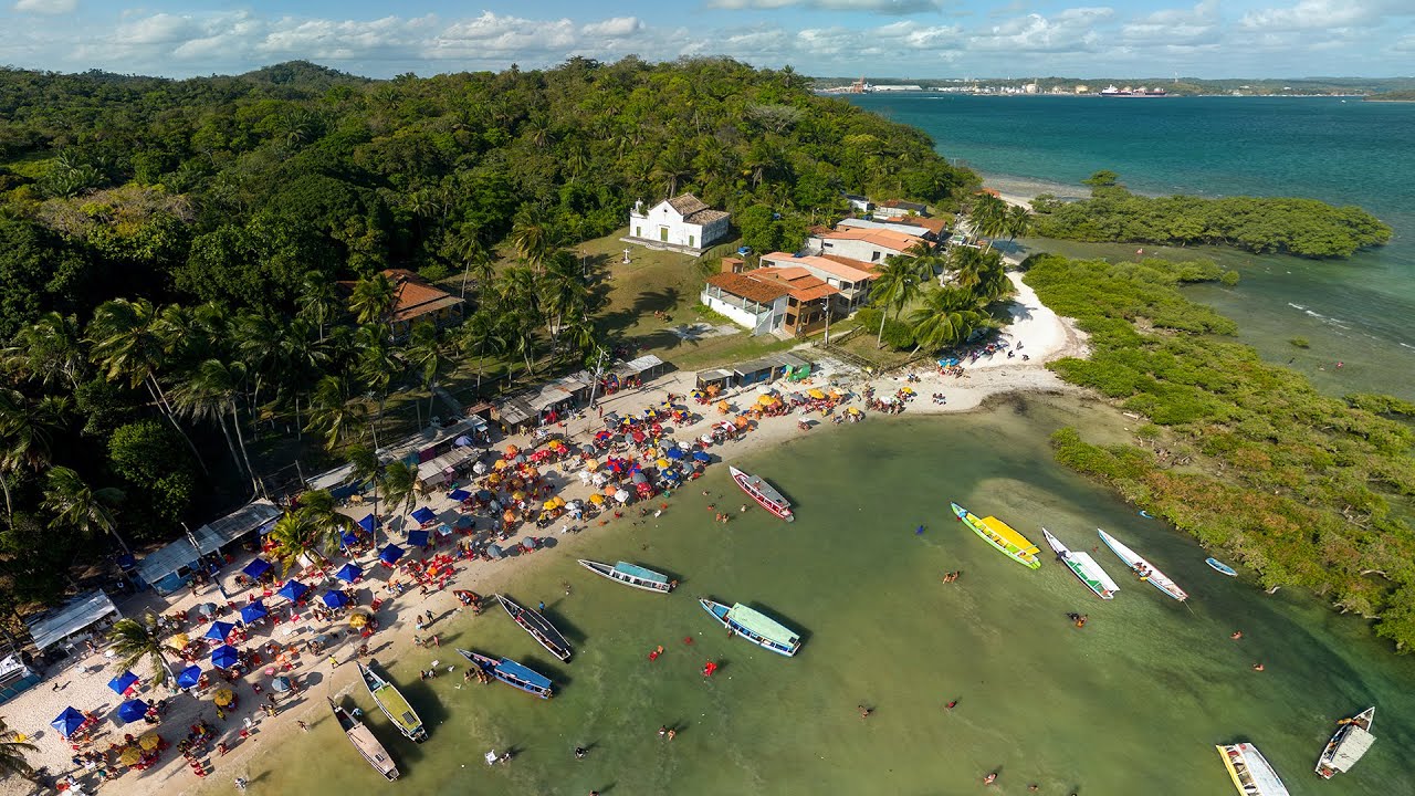 Passeio Virtual na Ilha de Maré, Praia das Neves, Salvador, Bahia, Brasil