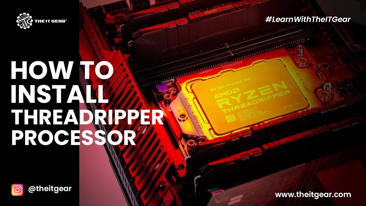 How to Install Threadripper Processor in PC - Step by Step Guide🤩🔥 #youtubevideo #threadripper