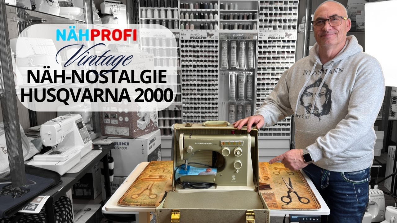 alte Nähmaschinen die heute noch begeistern 🧵✨ Vintage Nähmaschine: Husqvarna 2000