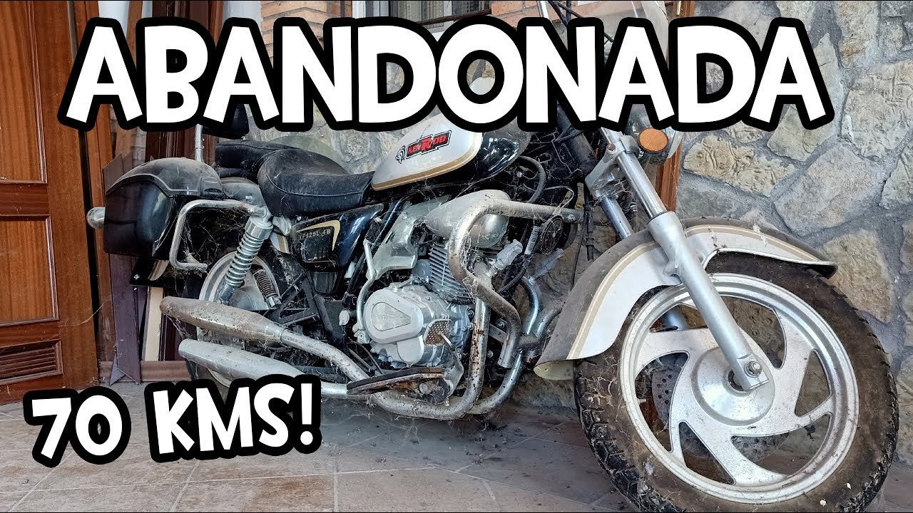 MOTO ABANDONADA más de 10 años con 70 Kms REALES ¿Arrancará?