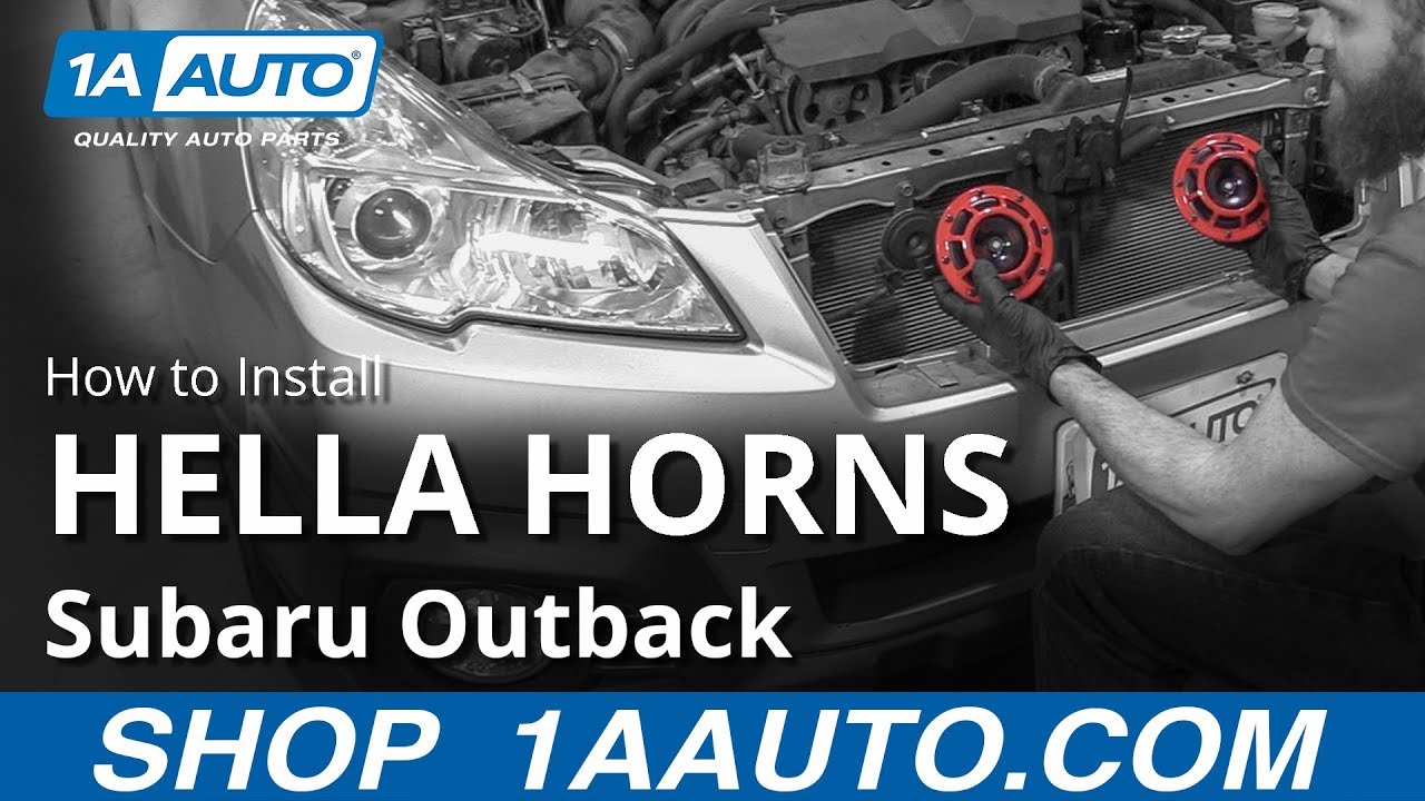 How to Install HELLA Horns 10-14 Subaru Outback