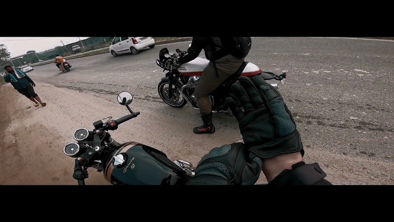 ContinentalGT650 Cafe Racer POV v Interceptor w/ Quickshifter Drag Race | Epic Bikes Street Takeover